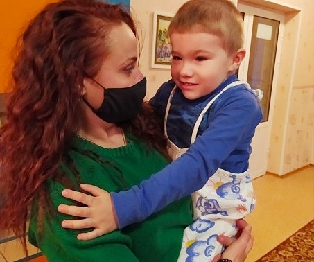 MARIA AFANASENKO, Head of the Foundation, visited the Chamber of Invalids, Baby Home, DONETSK1622891845