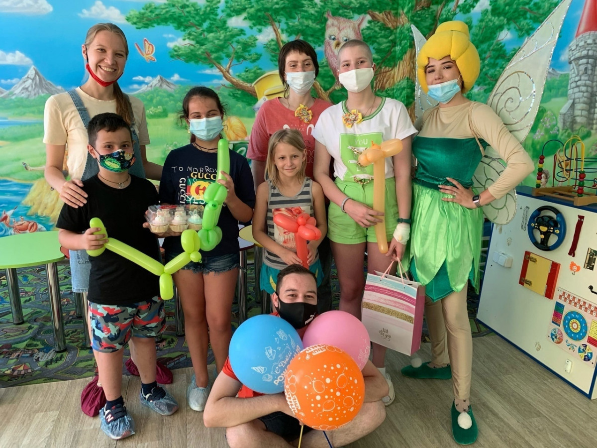 Kira Zagreba's birthday at the children's oncology ward.1628156707