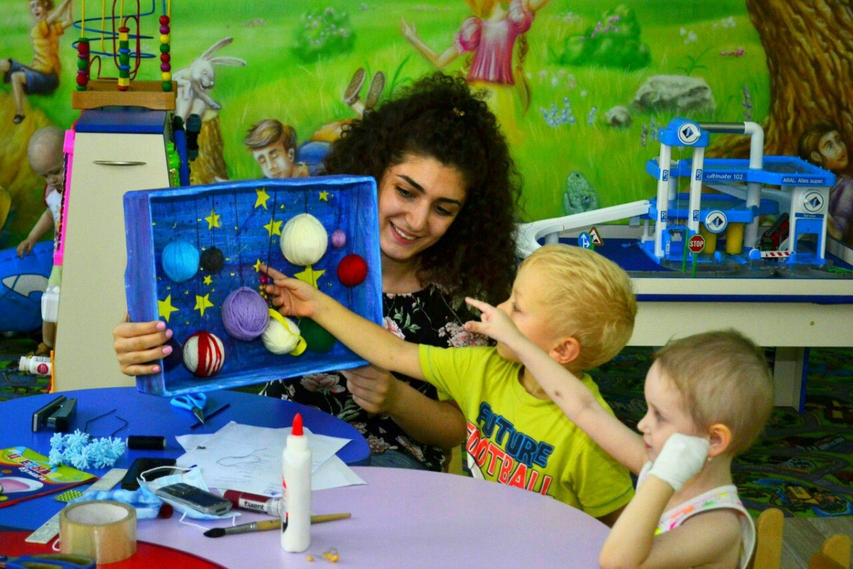 Волонтеры в детском онкоотделении1591268365